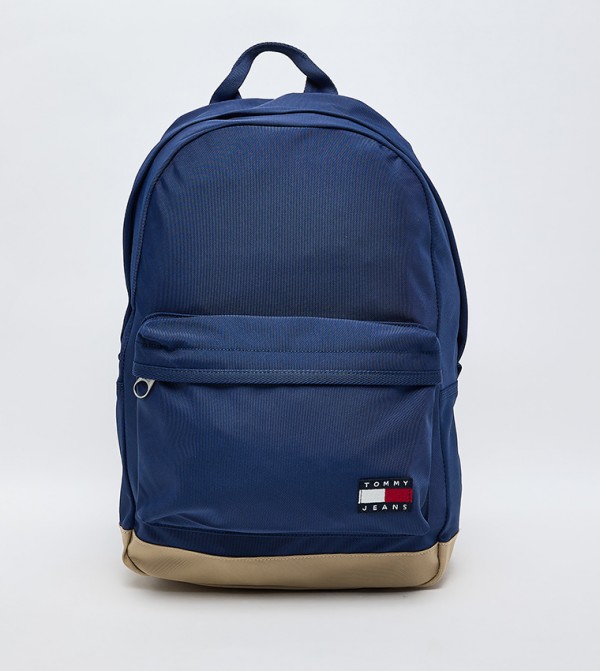 Logo Badge Zip Around Backpack