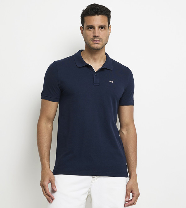 Solid Short Sleeves Slim Polo T-Shirt