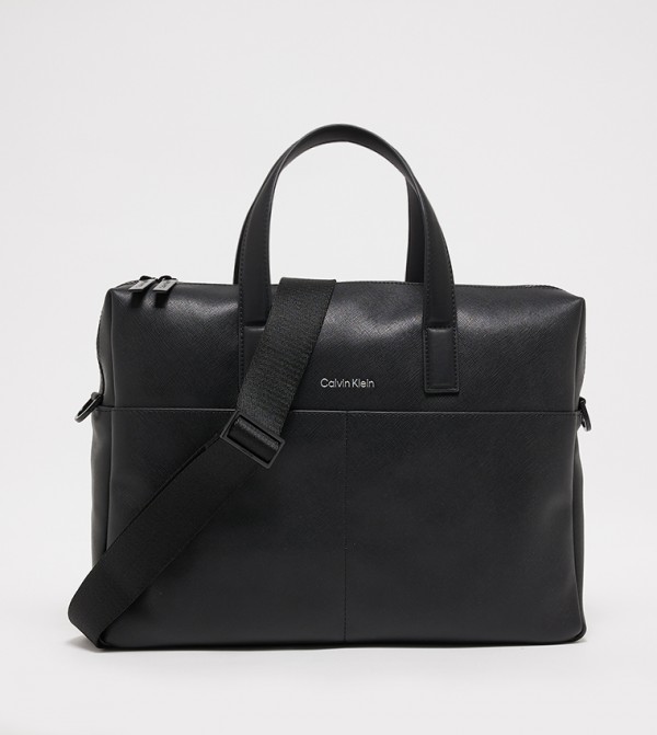 Calvin klein slim laptop bag best sale