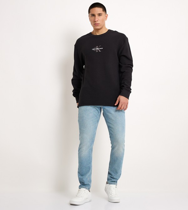 Washed Straight Fit Jeans