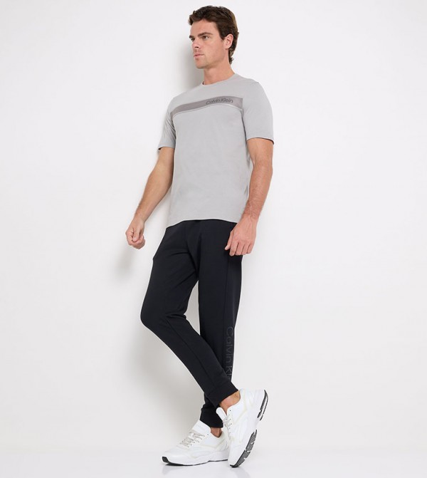 Logo Printed Elastic Waist Joggers