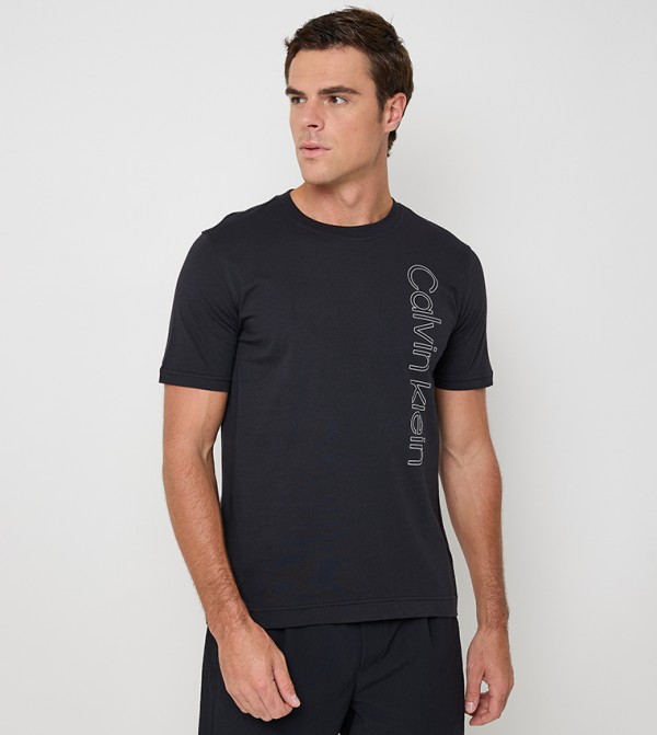 Logo Printed Short Sleeves Active T-Shirt