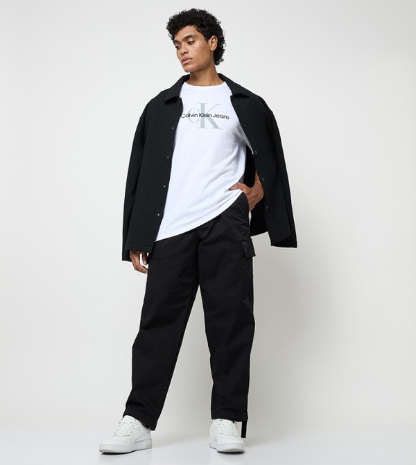 Logo Label Cargo Pants