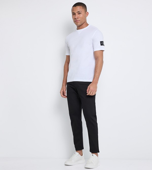 Solid Dad Fit Jeans