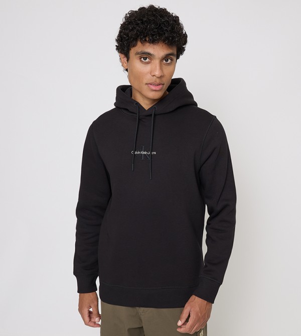 Logo Embroidered Long Sleeves Hoodie