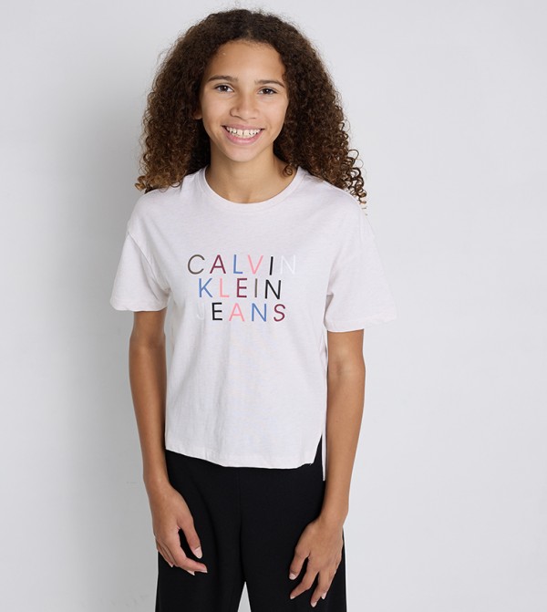 Logo Printed Crew Neck T-Shirt