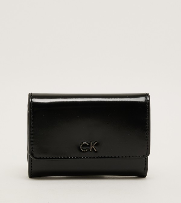 Monogram Detail Tri-Fold Wallet
