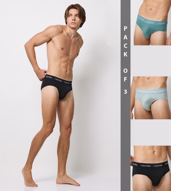3-Pack Logo Waistband Briefs