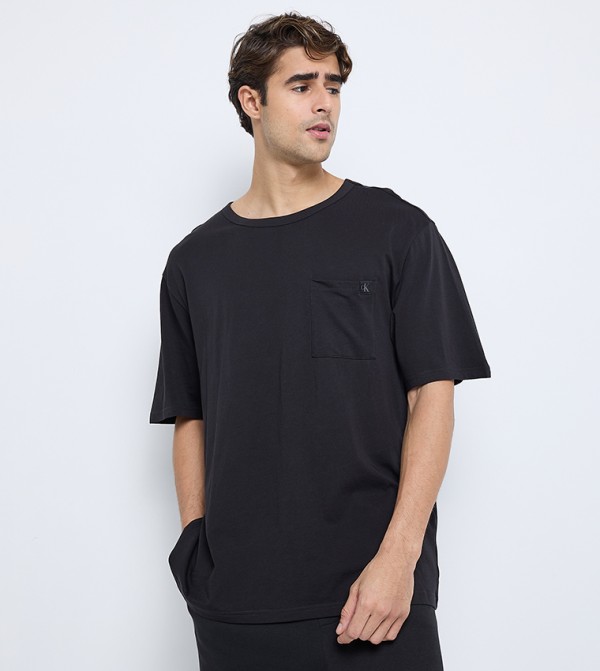 Logo Badge Short Sleeves Sleep T-Shirt
