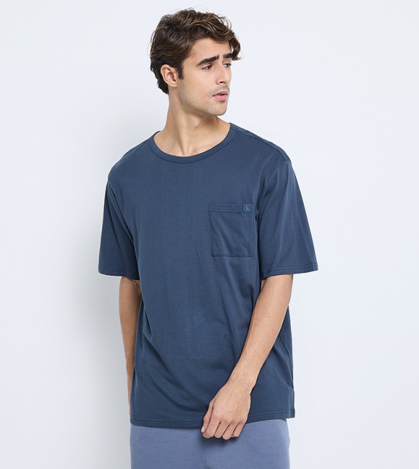 Logo Badge Short Sleeves Sleep T-Shirt