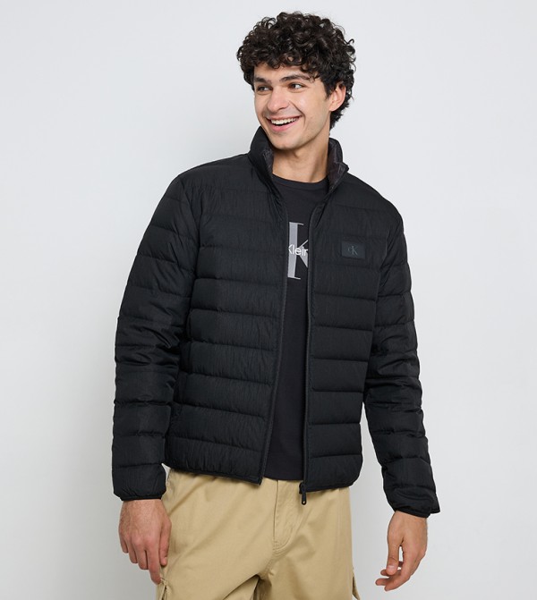 Logo Badge Puffer Jacket