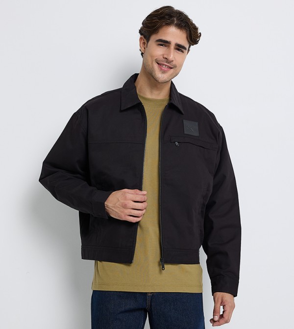 Logo Badge Zip-Through Jacket