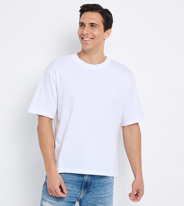 Printed Back Crew Neck T-Shirt
