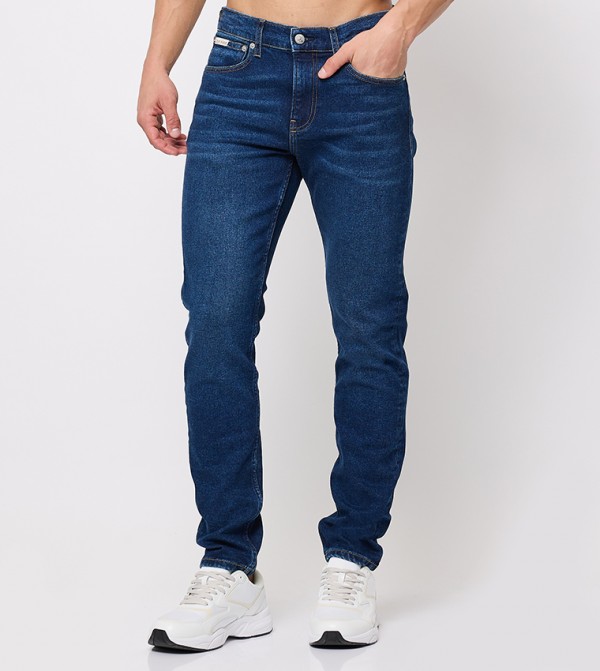 Faded Mid Rise Slim Fit Jeans