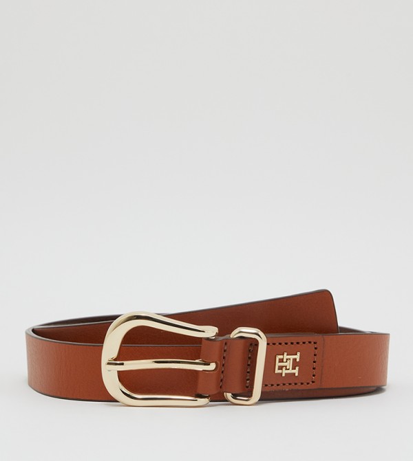 Tommy Hilfiger Adan Leather Belt, Brown - McElhinneys