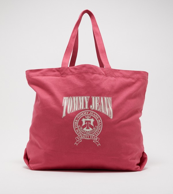 Logo Printed Canvas Tote Bag