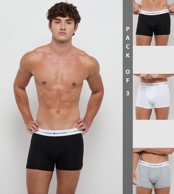 سروال داخلي بشعار - 3 قطع 