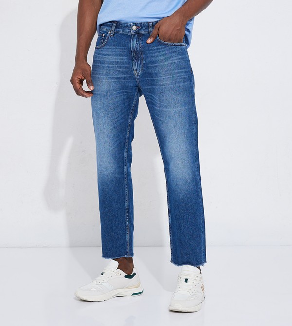 Faded Straight Fit Jeans