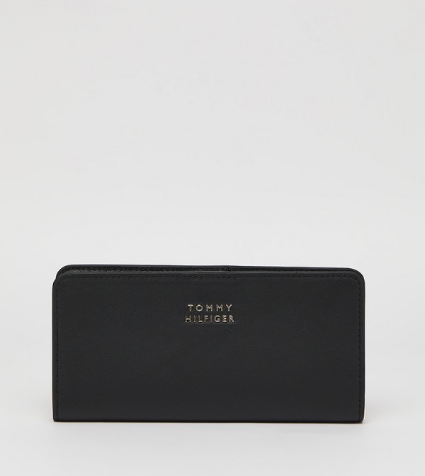 Logo Detail Leather Wallet
