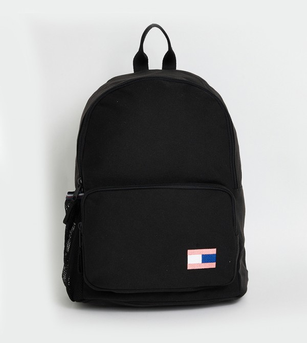 Logo Detail Zip Backpack