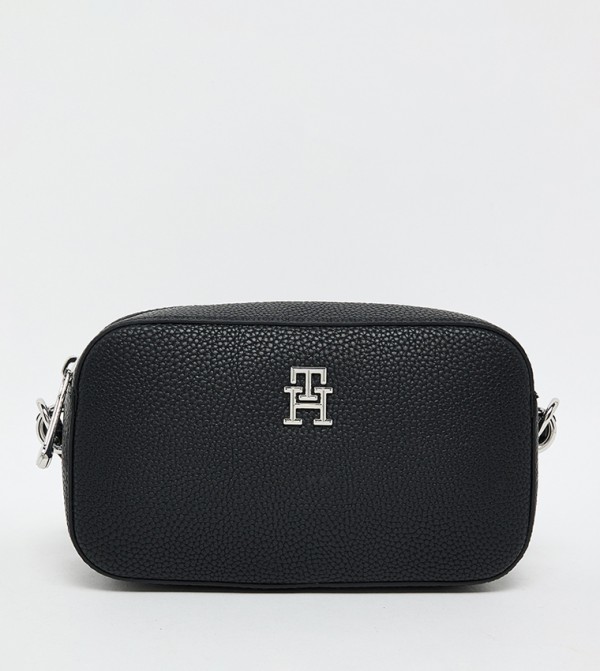 Textured Zippered Camera Bag