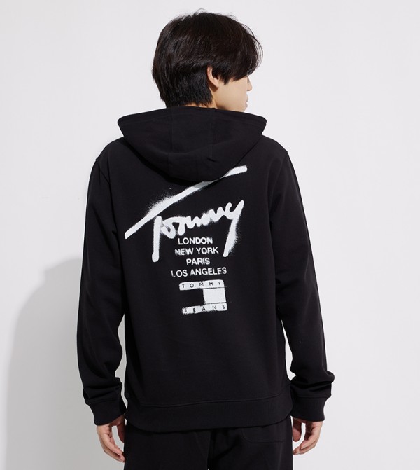 Logo Printed Hooded Jacket