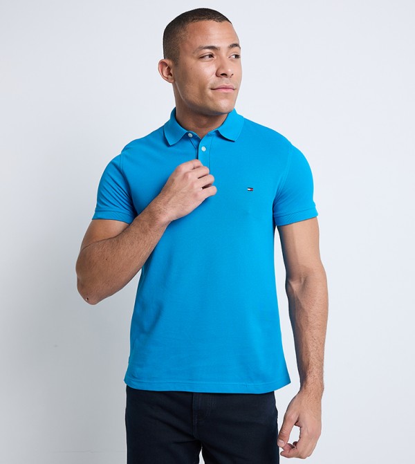 Logo Embroidered Short Sleeves Polo T-Shirt