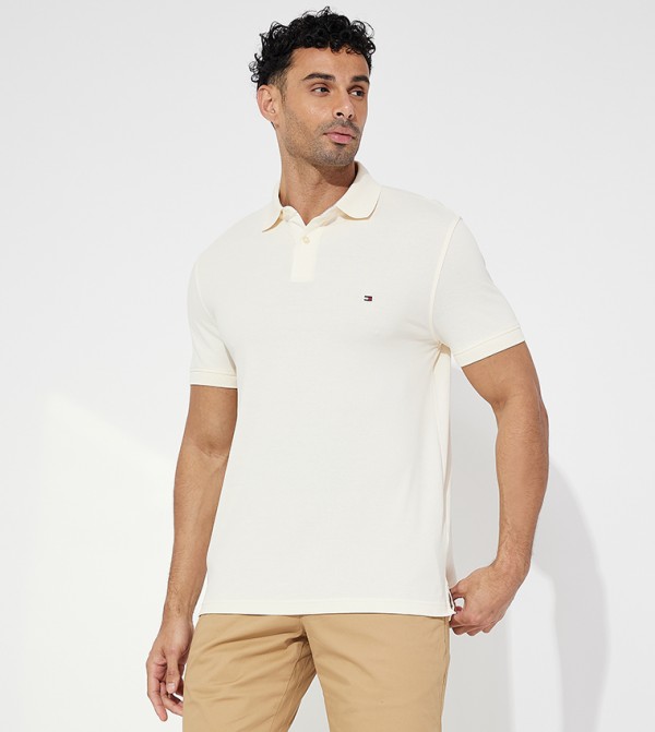 Logo Detail Short Sleeves Polo T-Shirt