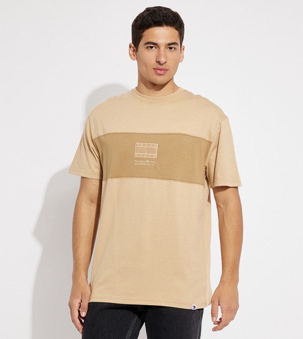 Color Block Crew Neck T-Shirt