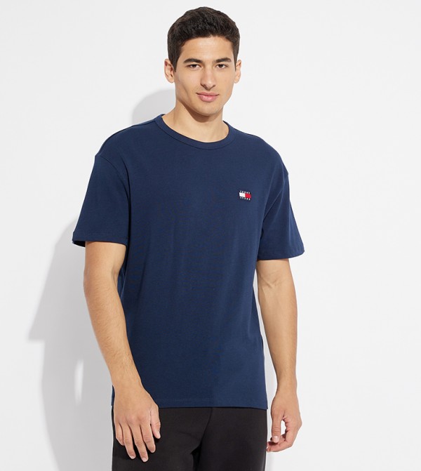 Logo Badge Crew Neck T-Shirt