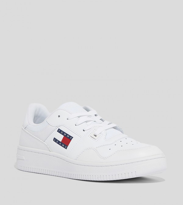 Logo Detail Lace-Up Sneakers
