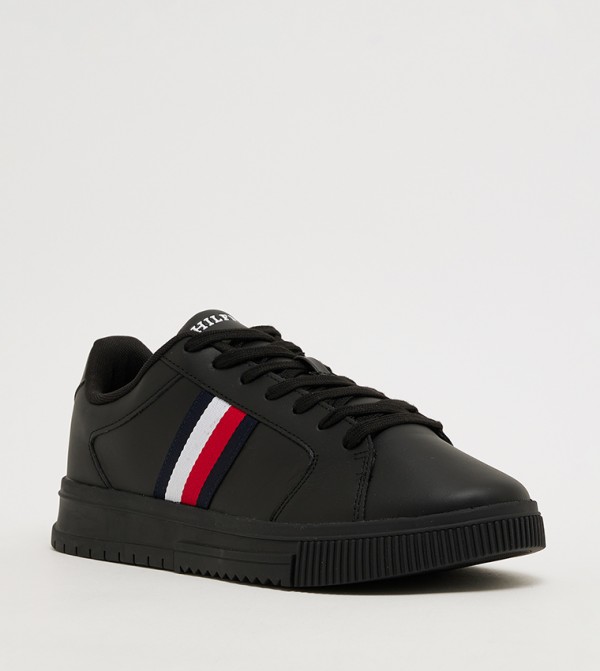 Round Toe Lace-Up Sneakers