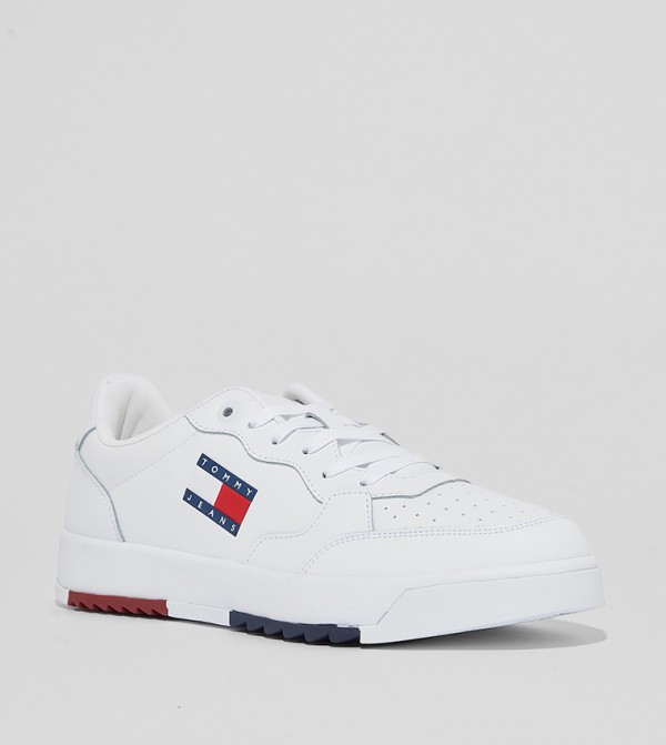 Logo Detail Lace-Up Sneakers