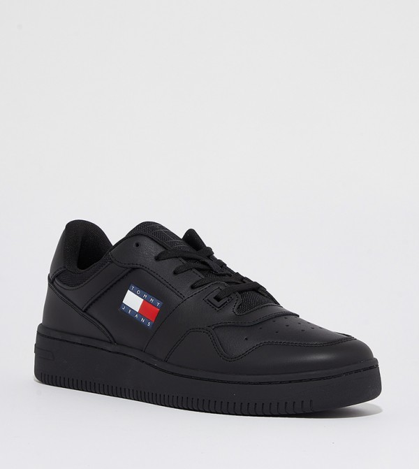 Logo Detail Lace-Up Sneakers