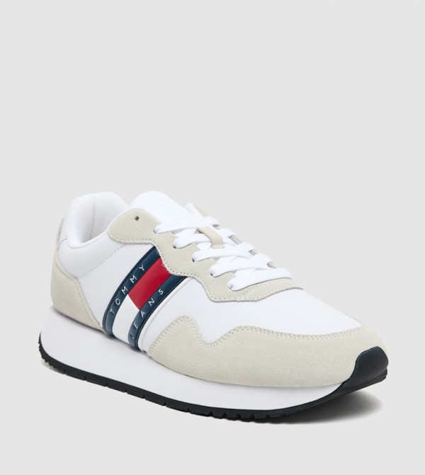 Logo Printed Lace-Up Sneakers