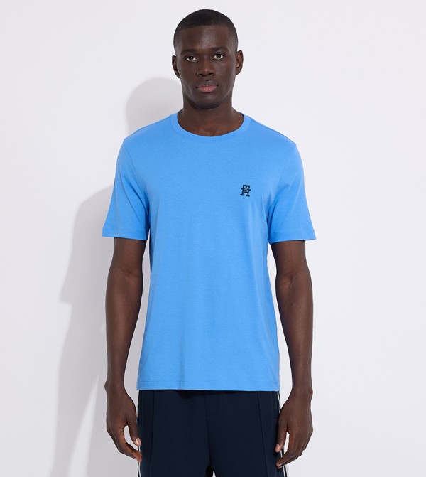 Monogram Embroidered Short Sleeves T-Shirt