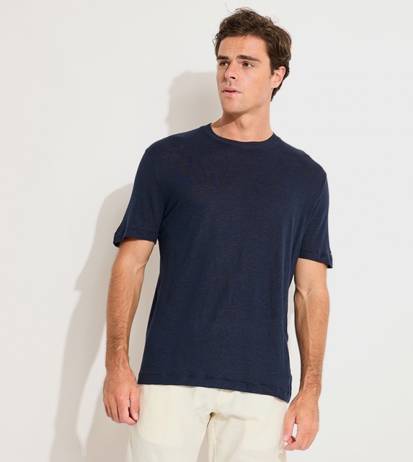 Logo Detail Crew Neck T-Shirt