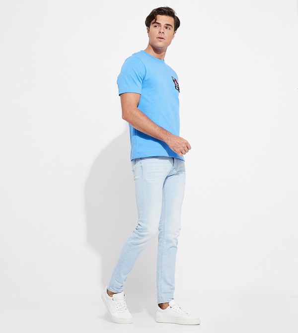 Washed Mid Rise Slim Fit Jeans