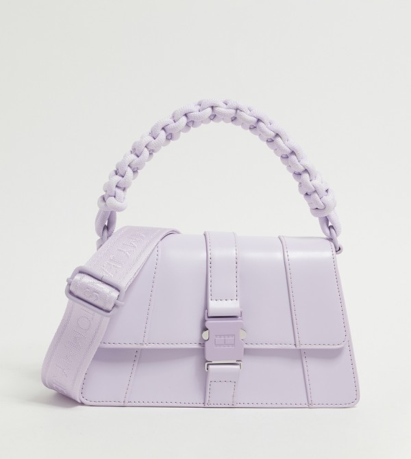 Buckle Detail Top Handle Bag