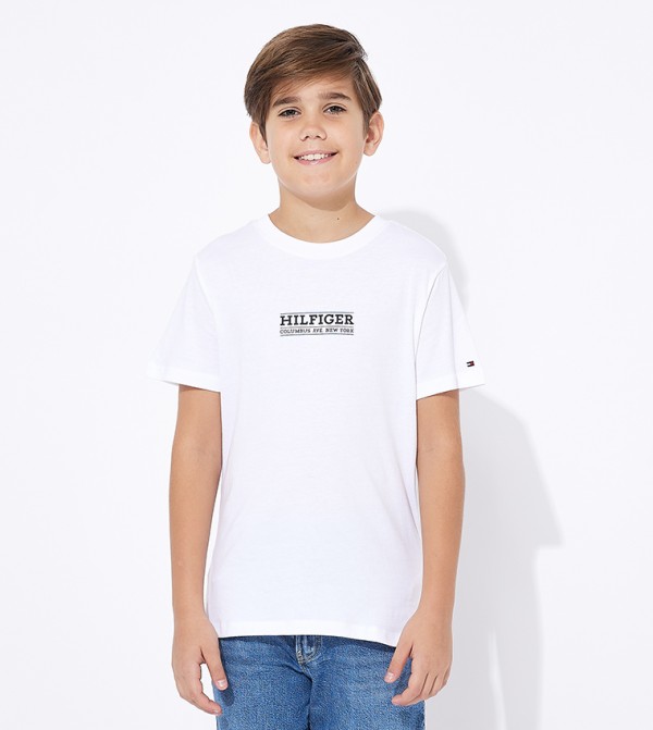 Logo Printed Crew Neck T-Shirt