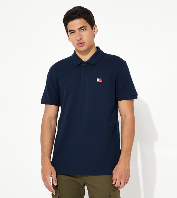 Logo Badge Short Sleeves Polo T-Shirt