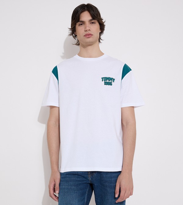 Monotype Embroidered Crew Neck T-Shirt