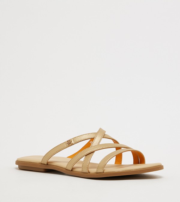 Logo Detail Flat Sandals