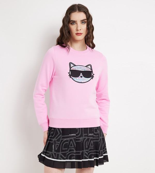 Embroidered Long Sleeves Sweatshirt