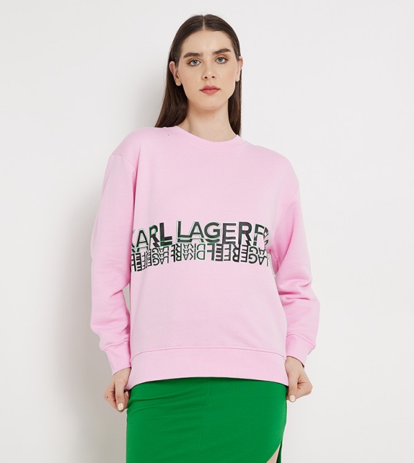 Logo Printed Oversized Sweatshirt