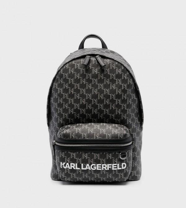 Monogram Patterned Backpack