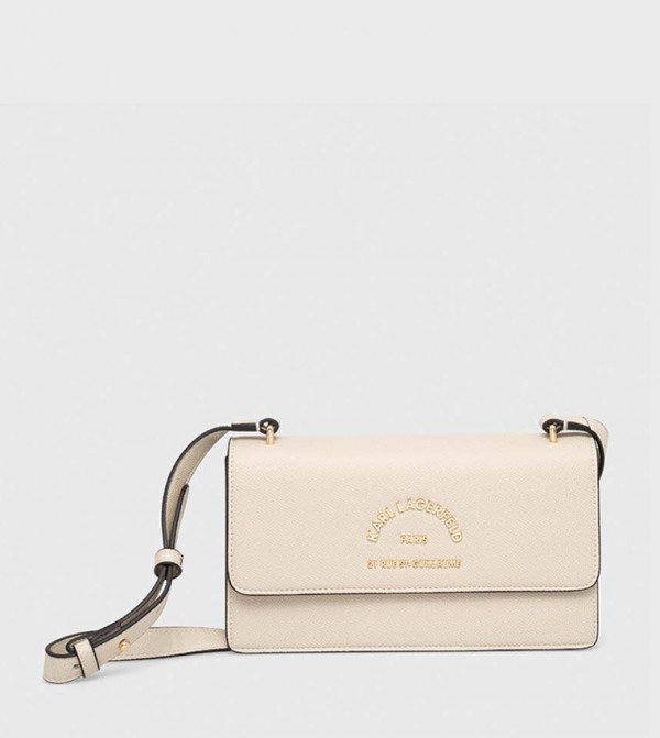 Logo Detail Flap Crossbody Bag