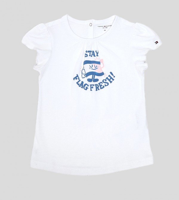 Printed Crew Neck Top