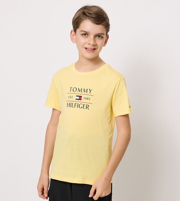 Logo Printed Crew Neck T-Shirt