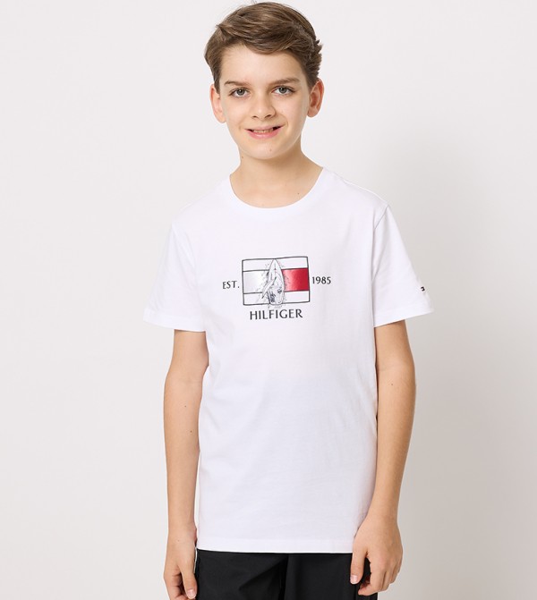Flag Yatch Crew Neck T-Shirt